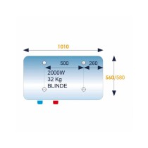 Chauffe-eau électrique Ariston INITIO horizontal sortie bas