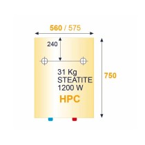 Chauffe-eau électrique Ariston HPC+ vertical mural